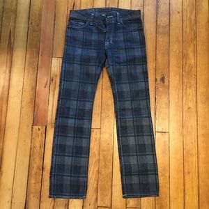 Men’s Diesel plaid denim jeans 28